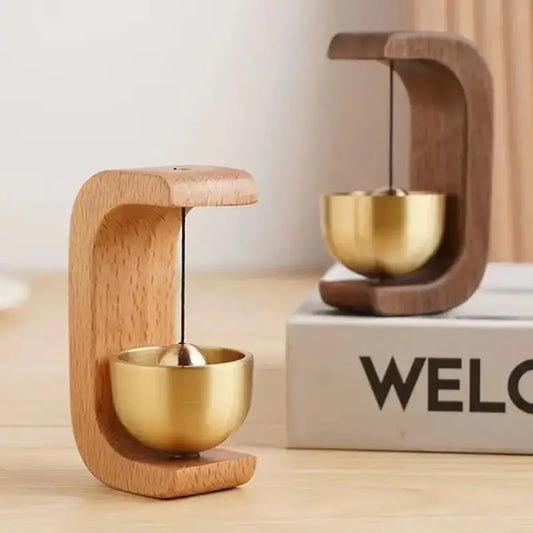 New Home Door Opening Hanging Decoration Dopamine Wooden Magnetic Wind Chime Creative Simple Bell Home Office Desk Decoration